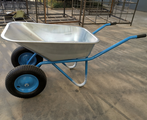 <span class=keywords><strong>Brouette</strong></span> en acier galvanisé de 110 L, 200 kg, fabrication industrielle, pour travaux de construction, à deux roues, Russie - Product Image 4