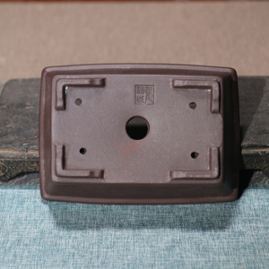 Pot à bonsaï rectangulaire Zisha, forme carrée, bord évasé, conteneur de plantation de bureau - Product Image 4