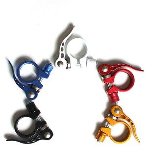 Aluminum Alloy <b>Quick</b> Release Seatpost <b>Clamp</b> 25.4mm 28.6mm 31.8mm 34.9mm For Mountain Bike Lightweight Universal Fit - Product Image 1