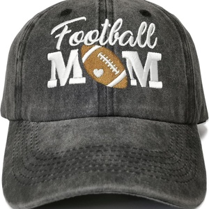 Gorra de Béisbol Deportiva Bordada Negra Lavada Unisex para Mamá de Baloncesto, Regalo para Mamá, Gorra Ajustable para Papá, Diseño de Puntos Argyle, 100% Algodón - Product Image 2