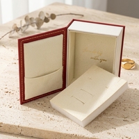 Zebooak Scatola per Anelli a Forma di Libro Personalizzabile con Elegante Esterno in Carta e Interno Morbido in Velluto