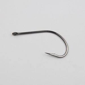 Hameçons Marusei à ardillons, longue tige, avec anneau, pour la pêche en eau salée, pour leurres de pêche au bar, en acier au carbone, modèle Jas Ca 8299 1 0 - Product Image 3