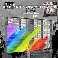 Écran LED transparent d'extérieur à service frontal, directement de l'usine, pour scène extérieure et spectacle en direct