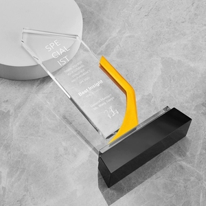 ADEL Nuovo Design Personalizzato Trofeo in Vetro Cristallo Sabbiato con Logo per Souvenir e Regali - Product Image 6