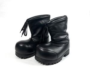 Botas de Nieve de Alta Calidad para Hombre y Mujer, Diseño Casual, Antideslizantes, Duraderas, de Caña Alta, Hechas de Cuero Genuino, Zapatos para Caminar - Product Image 1