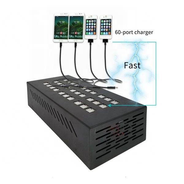 Hot Selling 60 Multi Port USB Charger Stand Dock Desktop Organizer Charging Station