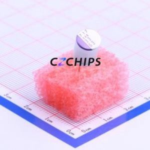 63SXE33M Solid Capacitor Through hole Component (THT),D8xL12mm 33uF 20% 63V 2.95A100kHz - Product Image 1