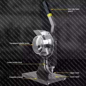 Machine <span class=keywords><strong>à</strong></span> œillets semi-automatique pour bannière flexible de 10 mm, machine <span class=keywords><strong>à</strong></span> poinçonner les œillets semi-automatique, poinçonneuse publicitaire en PVC - Product Image 5