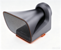 Haut-parleur de drone MP110 12W, haut-parleur vocal sans fil, lumière stroboscopique d'avertissement, contrôle par application, mégaphone, sécurité, patrouille, secours d'urgence