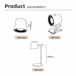 Lámpara de Mesa LED Moderna Recargable, Ajustable, Negra y Dorada, Táctil, Regulable, 3 CCT, USB, Alto CRI, para Dormitorio, Hotel, Restaurante - Product Image 5