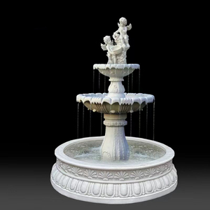 Pierre complexe artistique découpant la caractéristique de l'eau extérieure <span class=keywords><strong>pour</strong></span> des terrasses de ressource de boutique - Product Image 2