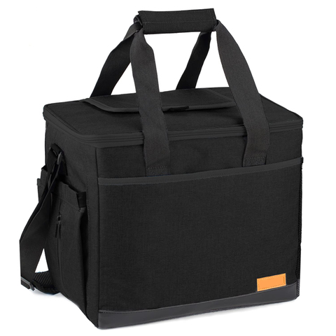 Large Collapsible Travel Insulated Lunch Box for Men Women Leakproof Lunch Cooler Tote