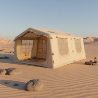 Tente de camping gonflable légère, imperméable et résistante au vent pour la randonnée et le camping sauvage