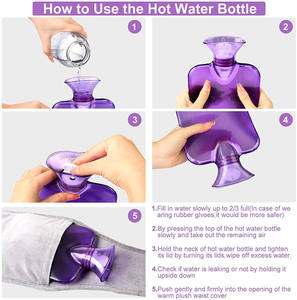 Penutup Tas Air Panas Flanel Baru 2L dengan Sabuk untuk Menjaga Kehangatan dan Meredakan Nyeri Perut Botol Air Panas Grosir Khusus - Product Image 3