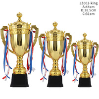 Trophée de la Coupe du Monde des Sports en Résine Métal Or Taille Réelle Personnalisé de Luxe pour Compétition de Gymnase Trophées et Médailles