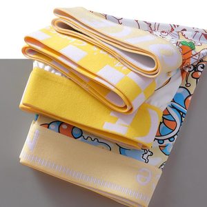 Usine en gros hommes mi-hauteur rose boxeurs 1 pièce jaune dessin animé impression glace soie soyeux respirant sous-vêtements tricoté tissu - Product Image 4