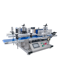 Machine d'étiquetage automatique de bouteilles rondes, machine d'étiquetage à adhésif pour bocaux en verre, boîtes en plastique, emballages cosmétiques et alimentaires