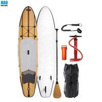 Planche de Paddle gonflable en bois, vente en gros, pêche Sup australie
