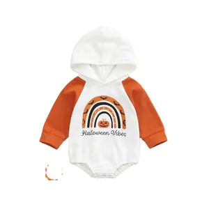 RTS bebek kabarcık Romper bebek Unisex Hoodie Romper kazak cadılar bayramı kostüm gemi hazır