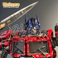 Sıcak Fırsat Büyük Boy Dış Mekan Dekorasyonu Metal Cam Elyaf Robot Bumble Bee Heykeli Transformer Aksiyon Figürü Satılık