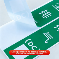 Etiqueta Adhesiva Reflectante de PVC para Tuberías Honli, con Flecha Indicadora de Flujo, Resistente a la Intemperie y a los Químicos, para Uso Industrial