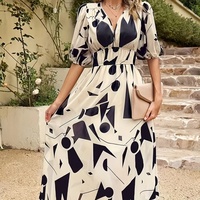 Robes décontractées pour femmes, élégantes, d'été, à col en V, dernières tendances pour les soirées, style vacances pour filles