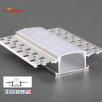 Nouvelle arrivée LED profilés en aluminium matériau en alliage de canal en forme de T super large avec service de traitement de soudage 61x11mm