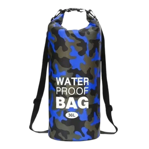 Mochila seca impermeable de PVC para viajes, natación al aire libre, impermeable, 30 L, mochila seca impermeable de camuflaje a la moda - Product Image 2