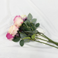 Fleurs artificielles, bouquets de roses en gros pour les arrangements floraux de mariage, cadeaux de Noël, décorations de fête