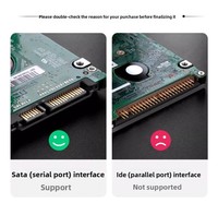 Câble convertisseur de disque dur SATA Type-C/USB 3.0, adaptateur 2 en 1, 5 Gbps, haute vitesse, matériau PVC, conducteur en cuivre pur, SATA 2,5 pouces