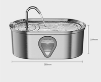 Fontaine à eau automatique pour chat en acier inoxydable 304, capacité 3,5 L, rechargeable, utilisation intérieure, avec filtre – Meilleure vente