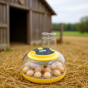 Incubadora de Huevos Vevor para 18 Huevos, Volteo Automático, Lámpara LED, Control de Temperatura y Humedad, Ventana Transparente de 360 Grados, Recarga Automática de Agua - Product Image 2