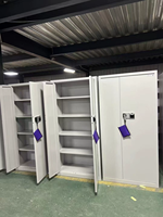 Armoire de bureau combinée et classeur en acier robuste avec serrure électronique sécurisée pour usage domestique et commercial