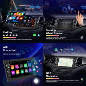 Radio de Auto Android Podofo 2 Din de 7'' con Carplay/Android Auto Inalámbrico para Opel Astra, Antara, Vectra, Corsa con Cámara y Micrófono - Product Image 2