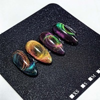 Gel UV Œil de Chat Couleur Or Haute Pigmentation, Fournitures en Gros, Étiquette Privée Personnalisée, Poudre de Pigment Mica pour Vernis à Ongles Gel Œil de Chat