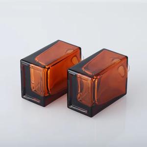 Flacon <span class=keywords><strong>en</strong></span> verre ambré à fond épais pour sérum ou huile de soin de la peau, rechargeable, carré, 15 ml, 30 ml, 50 ml, avec <span class=keywords><strong>pipette</strong></span> - Product Image 3