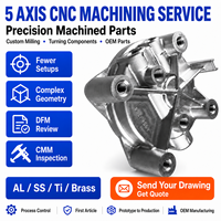 Servicio de Mecanizado CNC de 5 Ejes, Piezas de Mecanizado CNC de Precisión, Componentes de Fresado y Torneado Personalizados de Aluminio y Acero Inoxidable