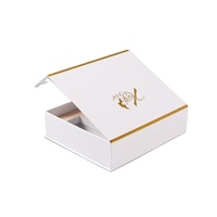 Boîte-cadeau personnalisée de luxe en carton recyclable imperméable en forme de livre avec fermeture magnétique pour parfums et cosmétiques