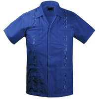 Chemises Guayabera décontractées à manches courtes boutonnées pour hommes, pour mariage sur la plage à Cuba