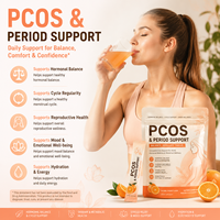 Teh PCOS Lanjutan, Matriks Pengatur Siklus Menstruasi, Campuran Nutrisi Kesehatan Harian, Label Pribadi OEM ODM