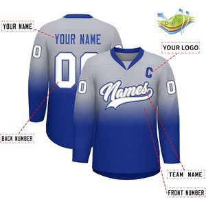 Personalized V-Neck Hockey Jersey Men Youth Custom <b>Name</b> Number Sublimated Moisture Wicking Ice Hockey Apparel - Product Image 3