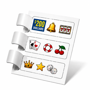 Billets à gratter à thème personnalisé avec logo, trois fenêtres, languette facile à déchirer, carte de jeu à gagner instantanément, carte à ouvrir - Product Image 2