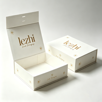 Boîte de luxe avec logo personnalisé, fermeture magnétique, couvercle en carton rigide, boîte en carton noir avec aimant, emballage pour chaussures, vêtements, emballage cadeau en carton