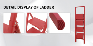 Ergonomic 4-Step Folding Ladder <b>Stool</b> Wide Anti-Slip Sturdy Household Use Step <b>Stool</b> for Staircase - Product Image 6