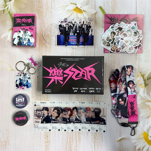 KPOP Set di <span class=keywords><strong>Album</strong></span> Rock Star per bambini randagi 5 stelle Tour confezione regalo Felix HyunJin portachiavi portachiavi adesivo portachiavi collezione fan - Product Image 2
