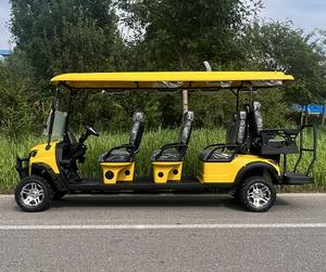 รถกอล์ฟไฟฟ้า 8 ที่นั่ง 3 แถว กำลังไฟ 4 กิโลวั<span class=keywords><strong>ต</strong></span><span class=keywords><strong>ต</strong></span>์ ยางชายหาด 12 นิ้ว พวงมาลัยคาร์บอนไฟเบอร์ กระจกพับได้ สำหรับรับรองแขกและเที่ยวชมสถานที่ ลดราคาพิเศษ - Product Image 3