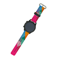 Nouveau style PULSEN Bracelet de montre rectangulaire en cuir PU blanc fait main 20mm 22mm Samsung 42mm 44mm Sublimation vierge Transfert thermique