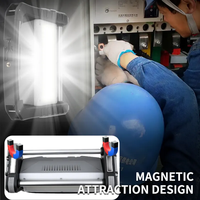 Lámpara de Trabajo LED 8XTE y Láser Blanco Ultra Brillante de 4000LM, Batería 21700 de 3000mAh, Lámpara de Inspección COB Portátil para Mecánicos y Garajes