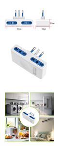 <span class=keywords><strong>Adaptador</strong></span> de Enchufe de Pared IRAM Chile, 4 Tomas de Corriente, 10A 1500W, <span class=keywords><strong>Mini</strong></span> Enchufe para Chile y Argentina - Product Image 4