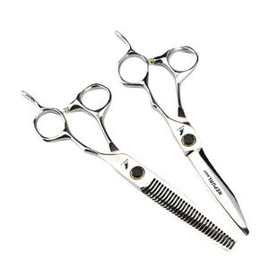 <span class=keywords><strong>Ciseaux</strong></span> de coiffure professionnels en acier inoxydable noir de 6,0 pouces F13 JP440C haut de gamme, <span class=keywords><strong>ciseaux</strong></span> plats et <span class=keywords><strong>ciseaux</strong></span> effilants à dents pour franges - Product Image 5